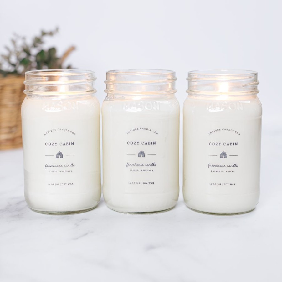 Candles Antique Candle Co | Cozy Cabin Bundle Of Three