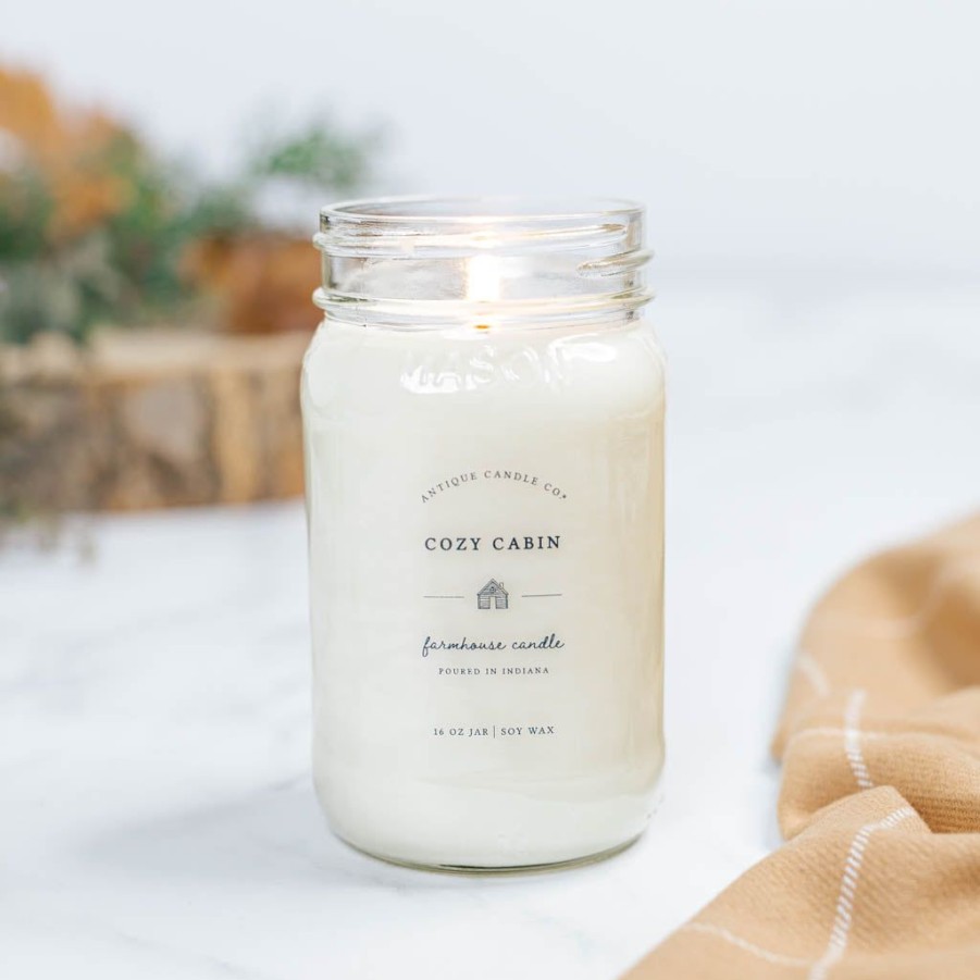 Candles Antique Candle Co | Cozy Cabin 16 Oz Candle