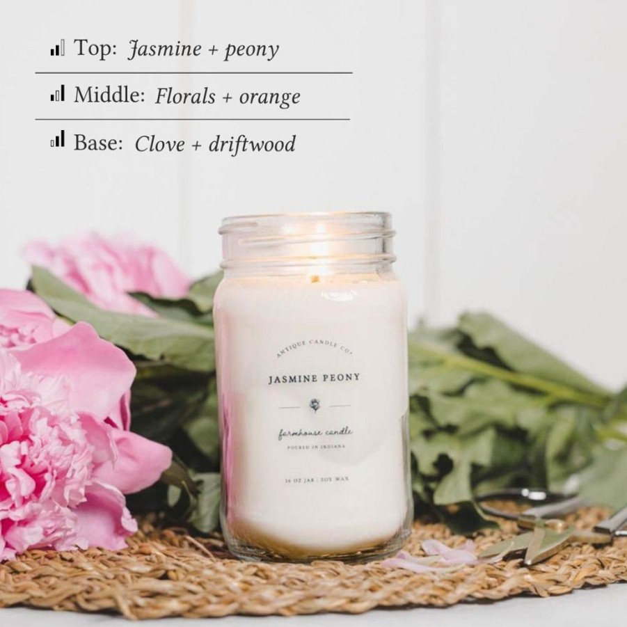 Home Fragrance Antique Candle Co | Jasmine Peony Candle & Room Spray Set