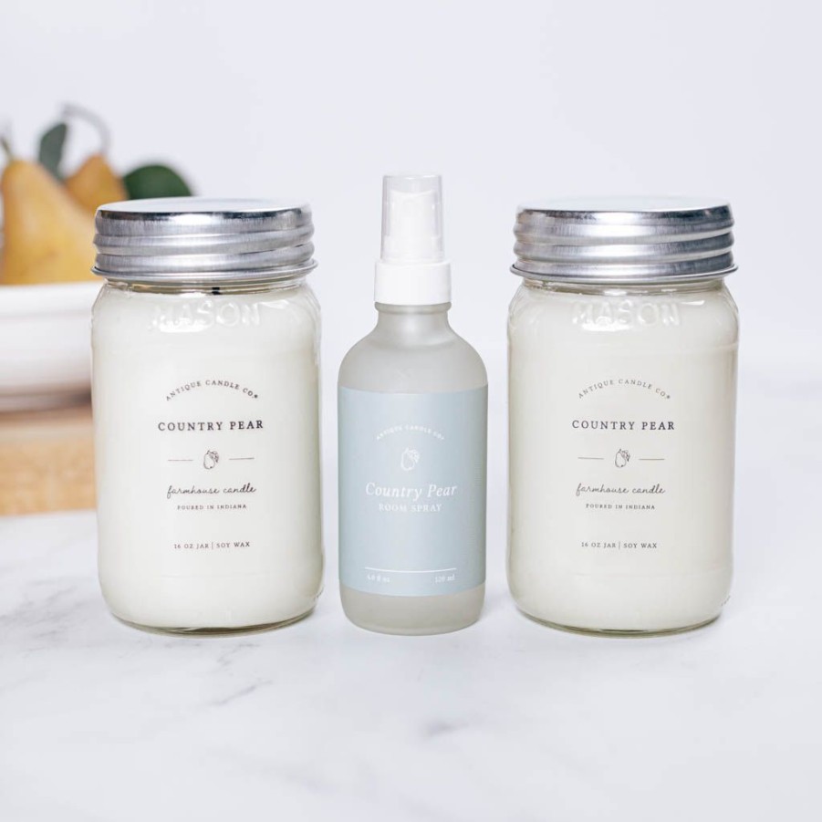 Candles Antique Candle Co | Country Pear Home Fragrance Set