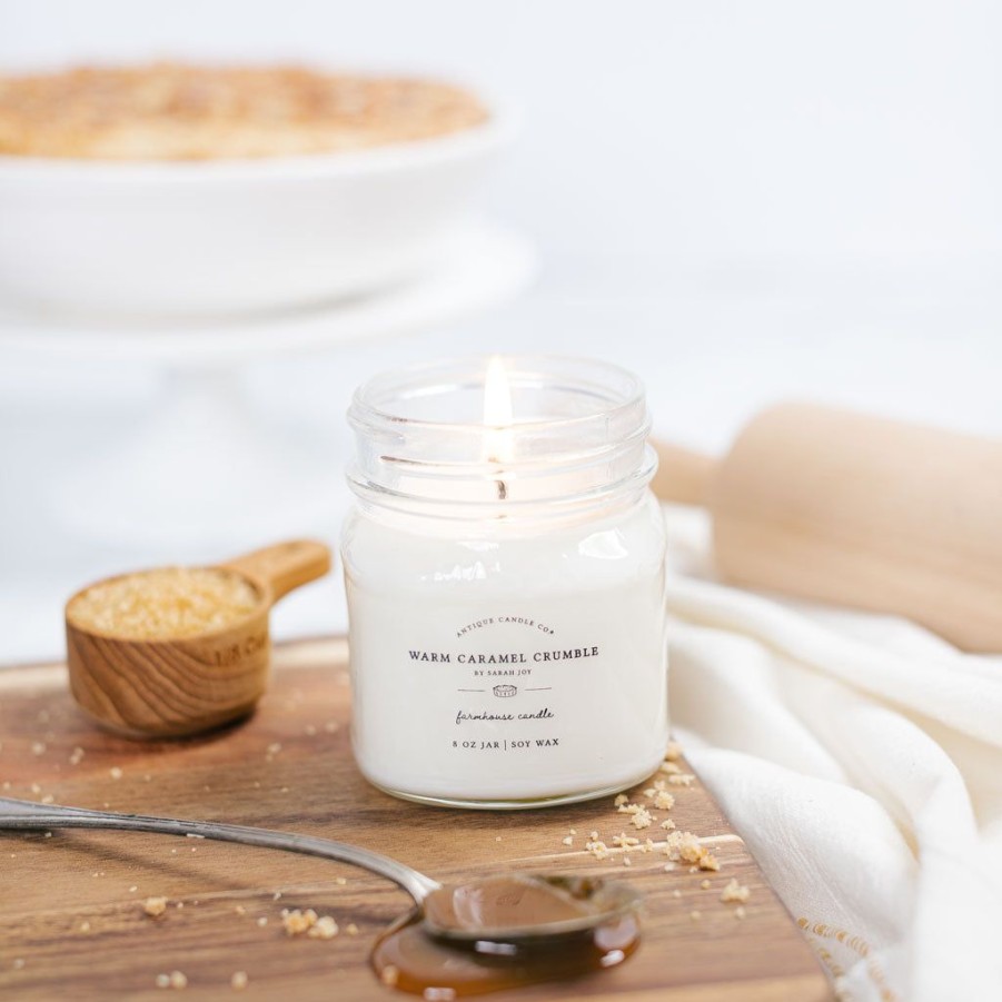 Candles Antique Candle Co | Warm Caramel Crumble By Sarah Joy 8 Oz Candle