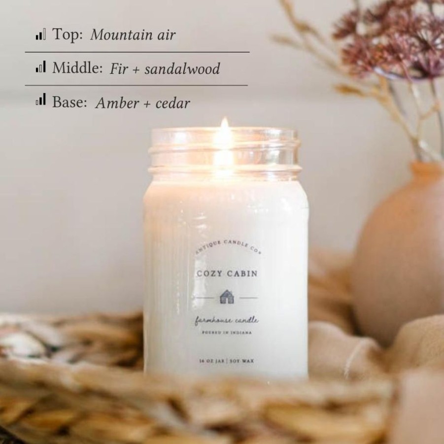 Candles Antique Candle Co | Cozy Cabin & Winter Woods Bundle Of Four