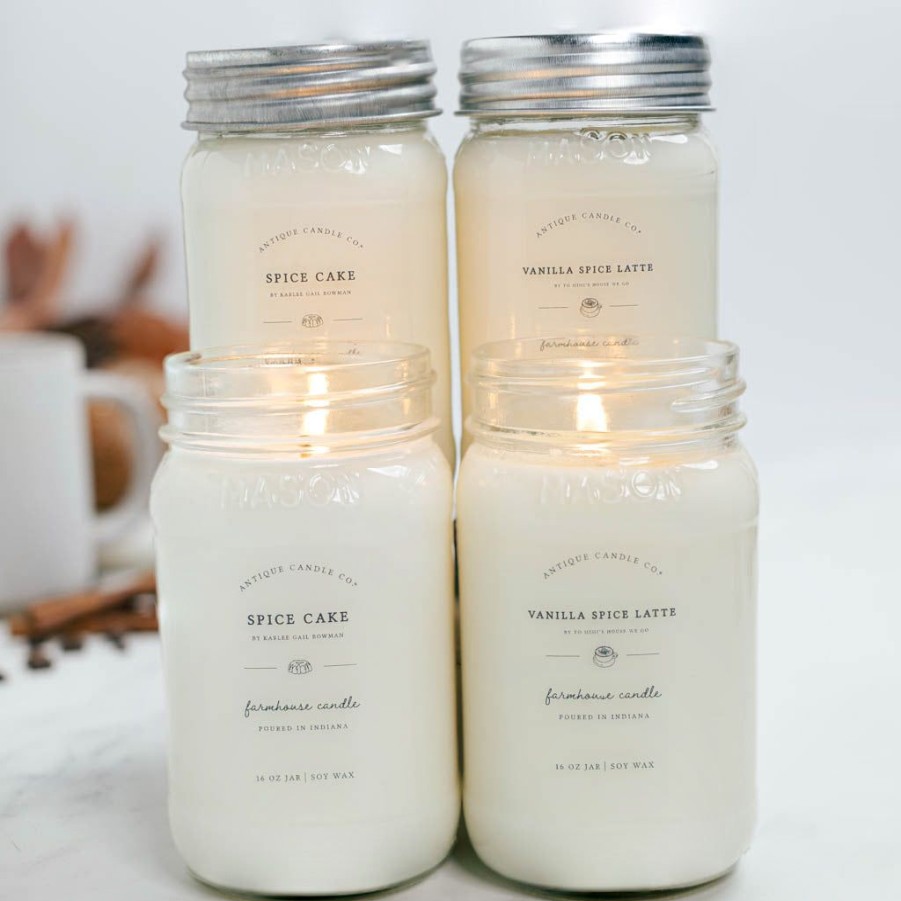 Candles Antique Candle Co | Spice Cake & Vanilla Spice Latte Bundle Of Four