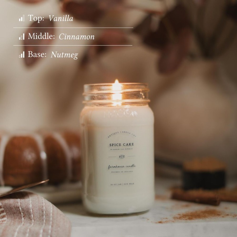 Candles Antique Candle Co | Spice Cake & Vanilla Spice Latte Bundle Of Four