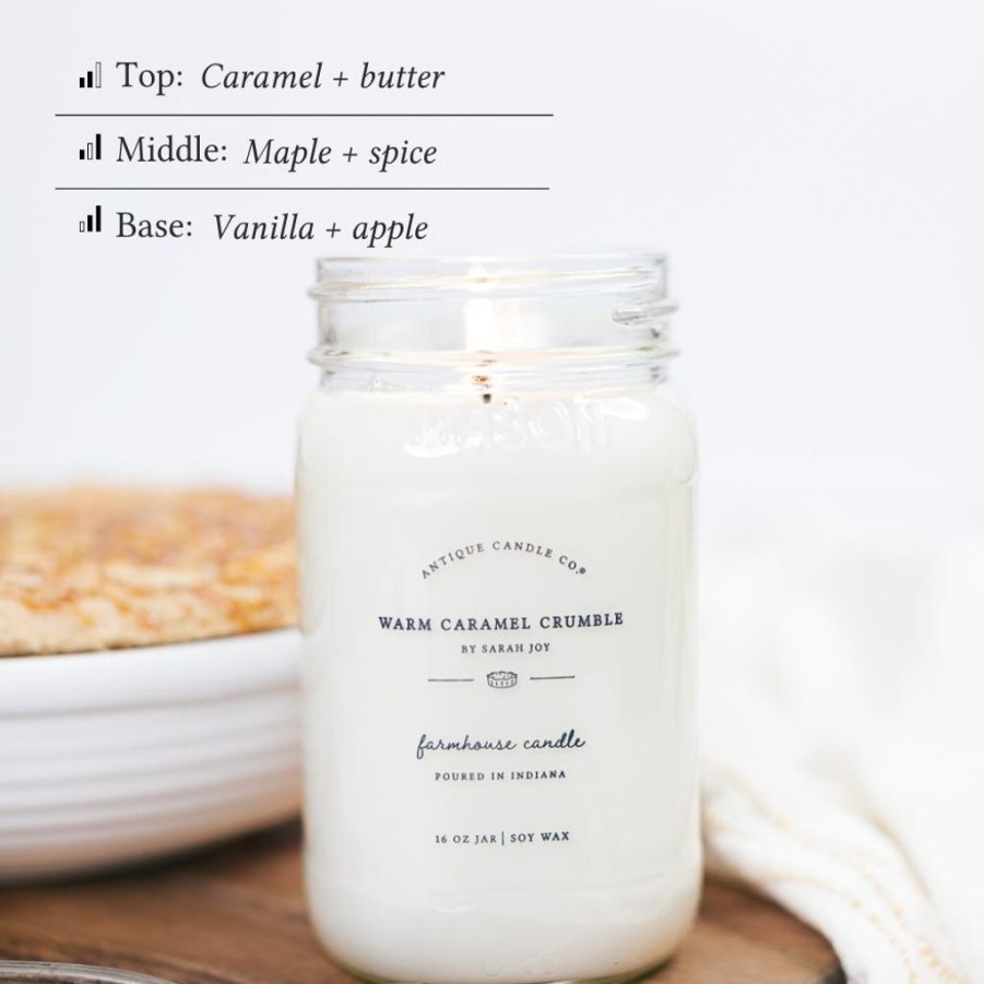 Candles Antique Candle Co | Warm Caramel Crumble By Sarah Joy 16 Oz Candle