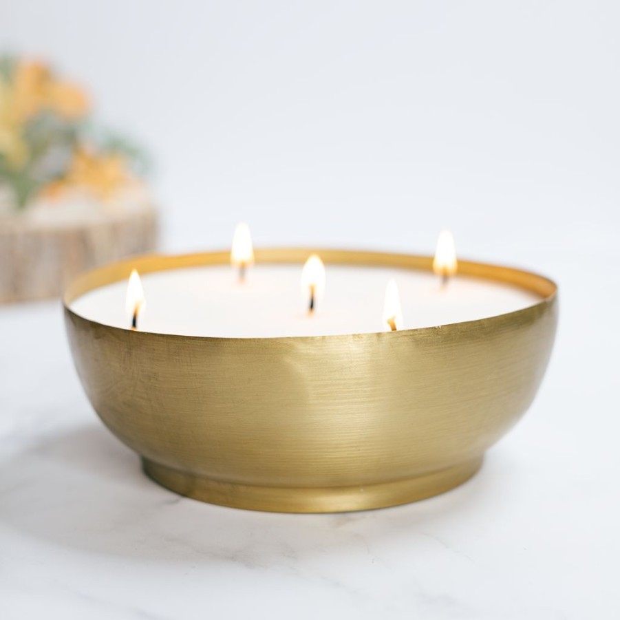 Candles Antique Candle Co | Cozy Cabin Brass Candle