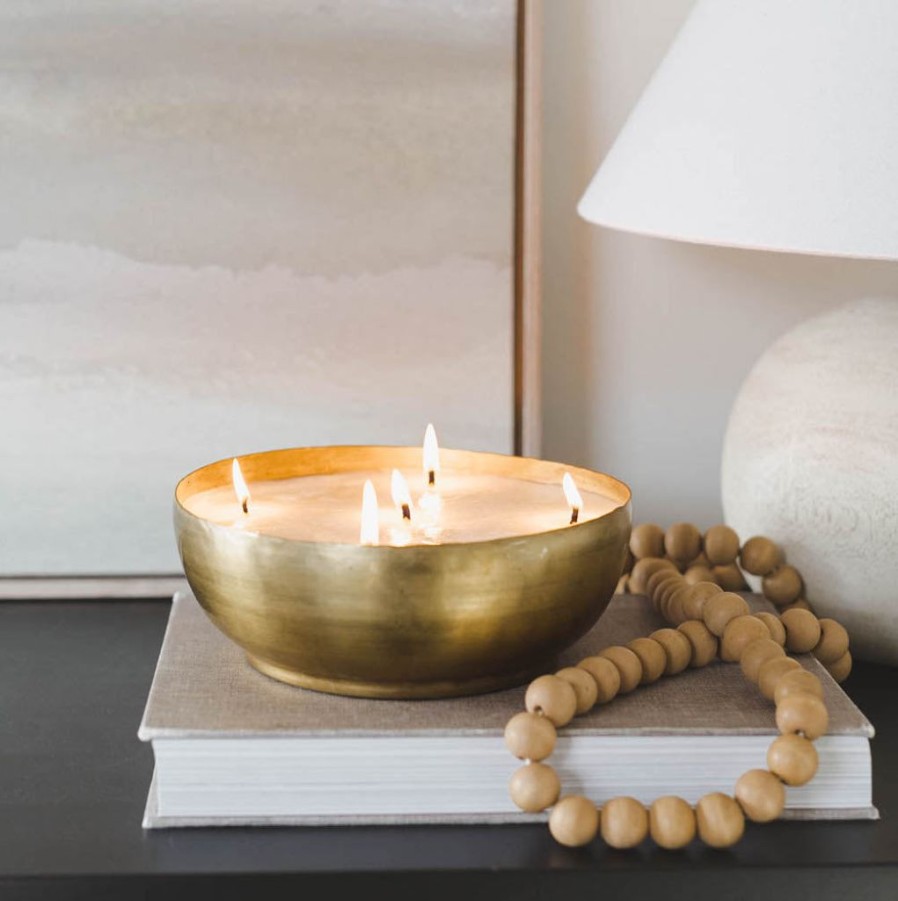 Candles Antique Candle Co | Cozy Cabin Brass Candle