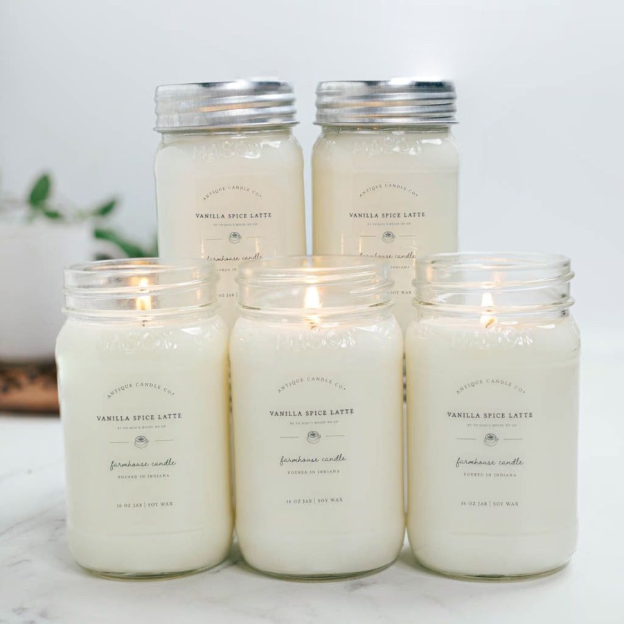 Candles Antique Candle Co | Vanilla Spice Latte By To Mimi'S House We Go Bundle Of Five