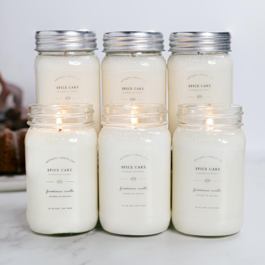 Candles Antique Candle Co | Spice Cake By Karlee Gail Bowman Bundle Of Six