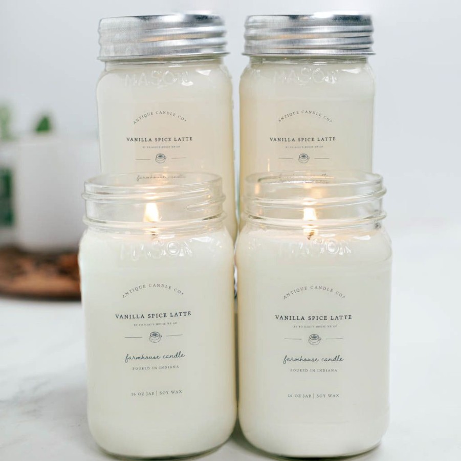 Candles Antique Candle Co | Vanilla Spice Latte By To Mimi'S House We Go Bundle Of Four