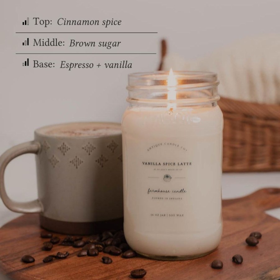 Candles Antique Candle Co | Vanilla Spice Latte By To Mimi'S House We Go Bundle Of Four