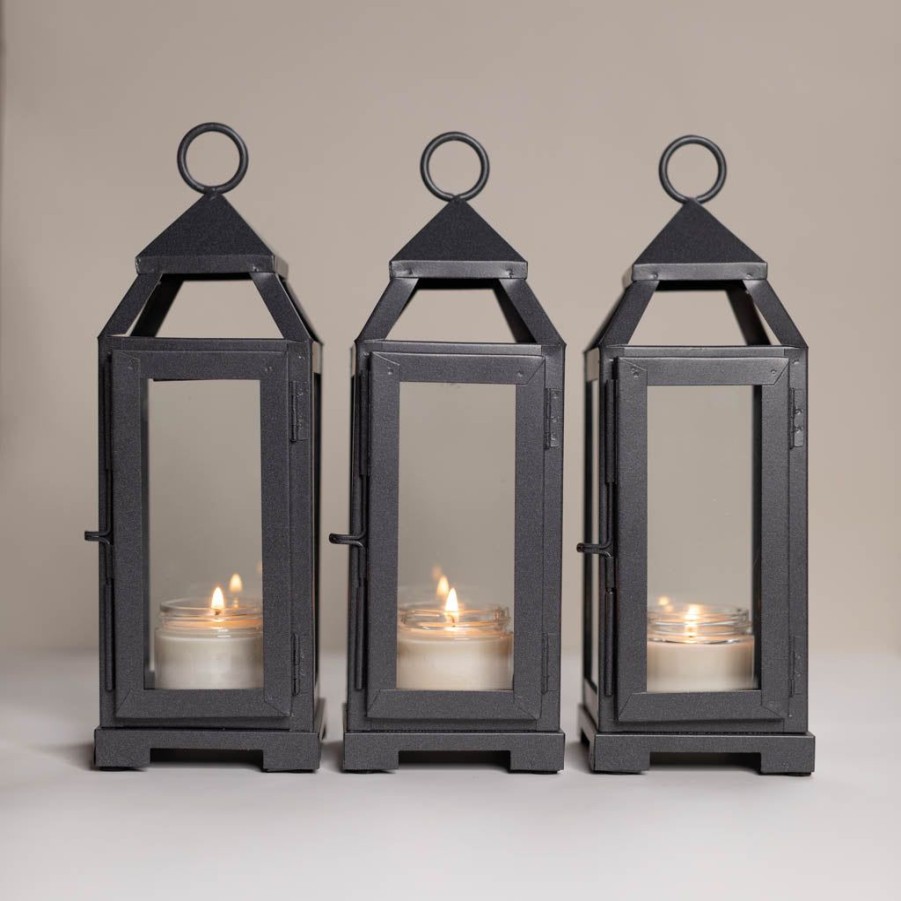 Accessories Antique Candle Co | Slate Candle Lanterns + Sample Pack Bundle Of Three