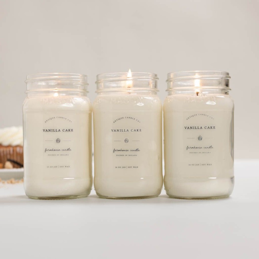 Candles Antique Candle Co | Vanilla Cake Bundle Of Three