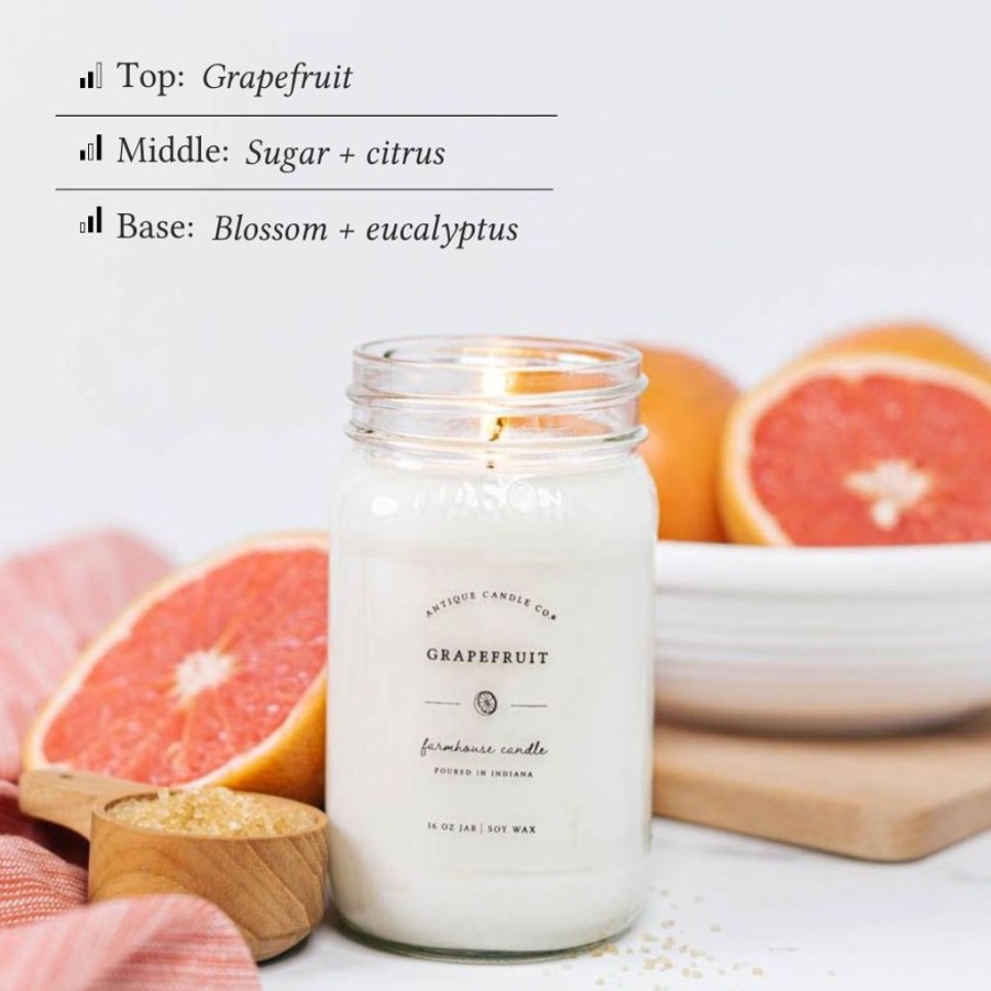 Candles Antique Candle Co | Grapefruit 16 Oz Candle