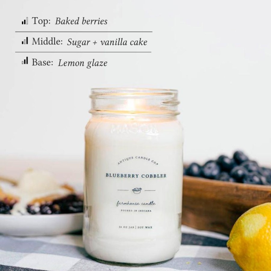 Candles Antique Candle Co | Blueberry Cobbler 16 Oz Candle