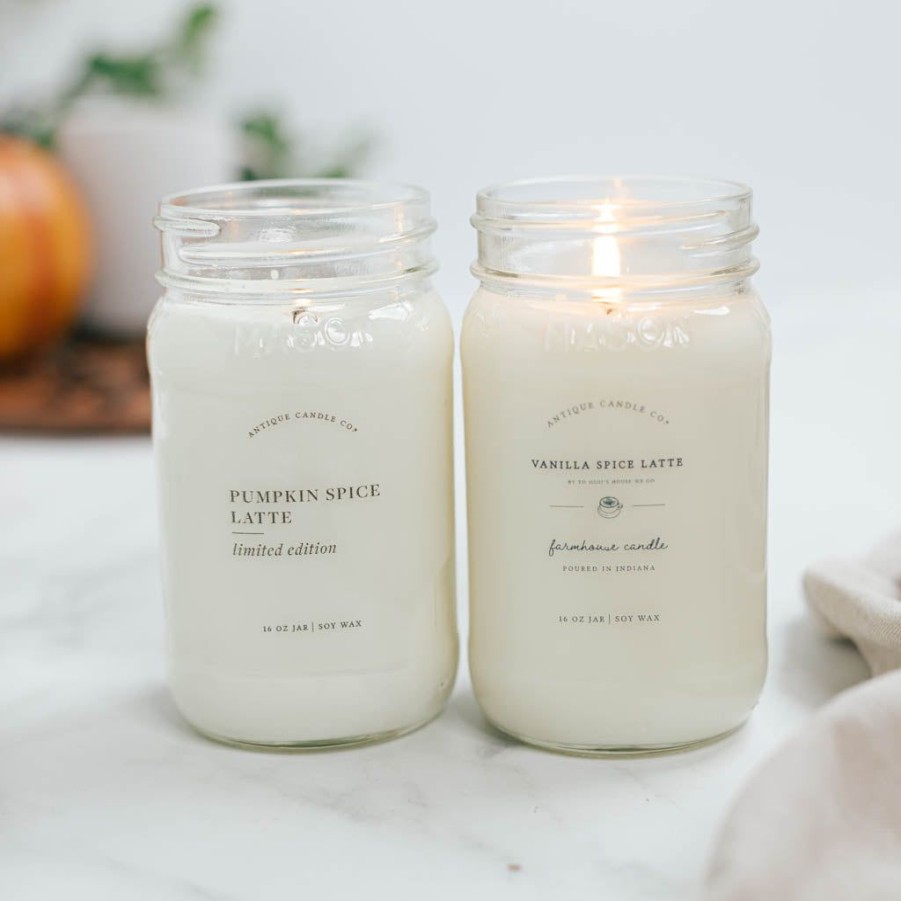 Candles Antique Candle Co | Pumpkin Spice Latte & Vanilla Spice Latte By To Mimi'S House We Go Bundle