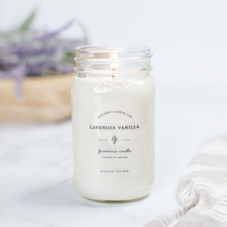 Candles Antique Candle Co | Lavender Vanilla 16 Oz Candle