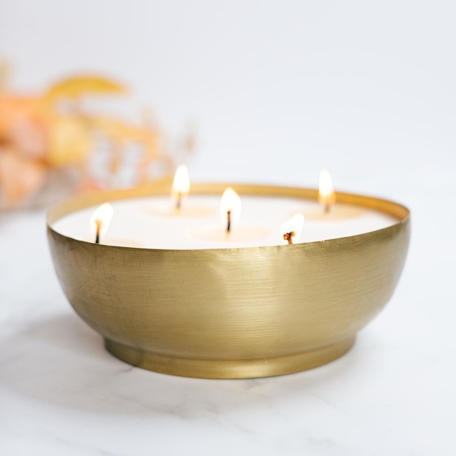 Candles Antique Candle Co | Autumn Woods Brass Candle