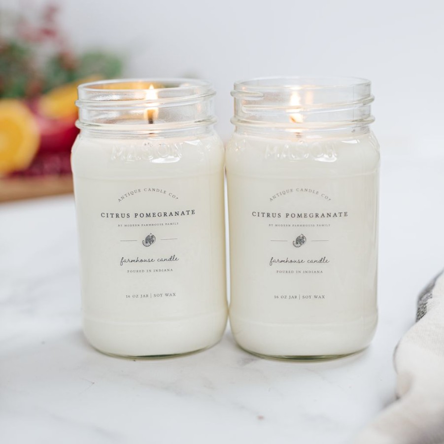 Candles Antique Candle Co | Citrus Pomegranate By Modern Farmhouse Family Bundle