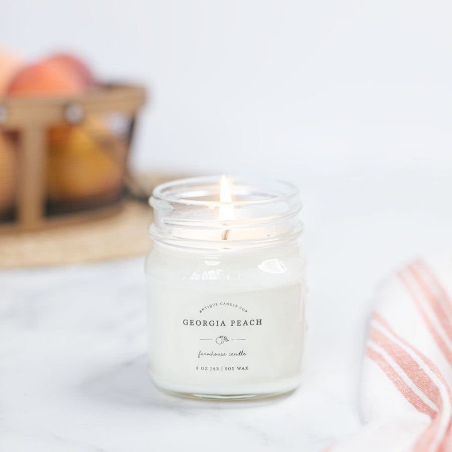 Candles Antique Candle Co | Georgia Peach 8 Oz Candle