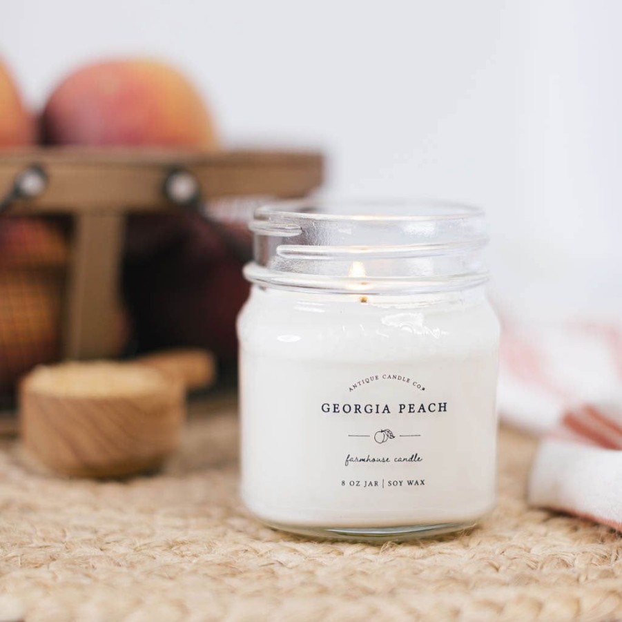 Candles Antique Candle Co | Georgia Peach 8 Oz Candle