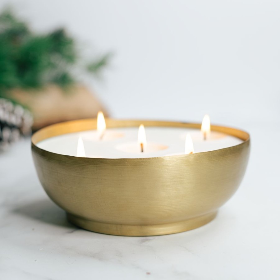 Candles Antique Candle Co | Tree Farm By Vintage Porch Brass Candle