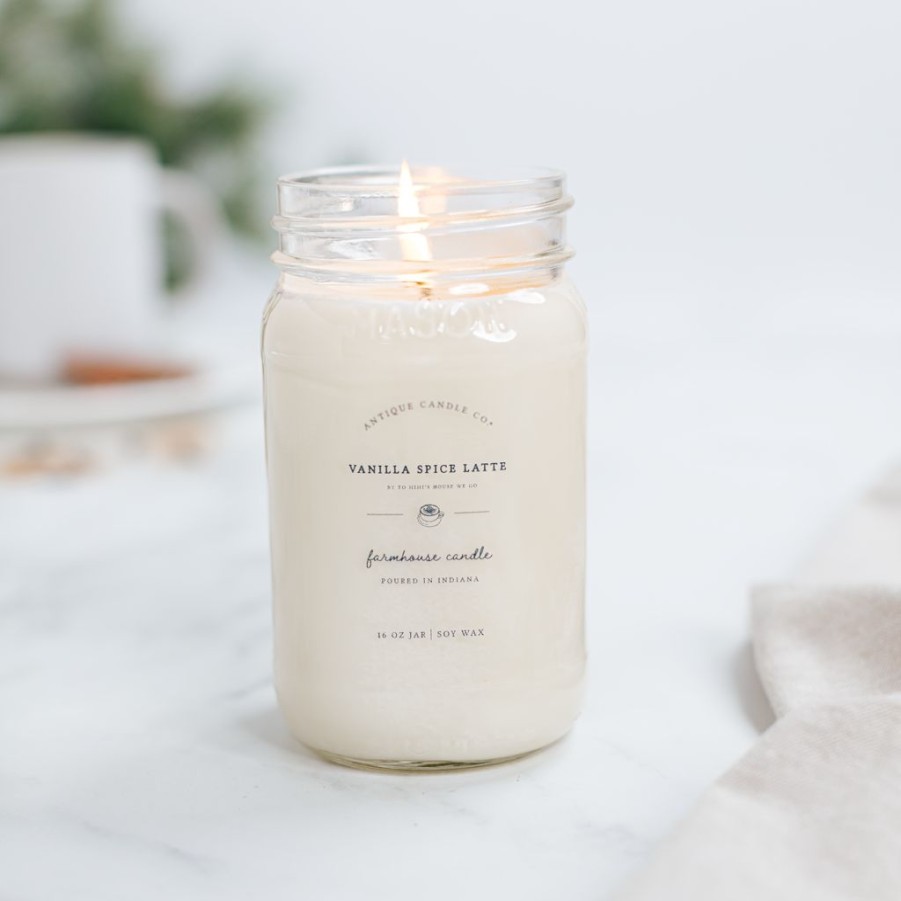 Candles Antique Candle Co | Vanilla Spice Latte By To Mimi'S House We Go 16 Oz Candle