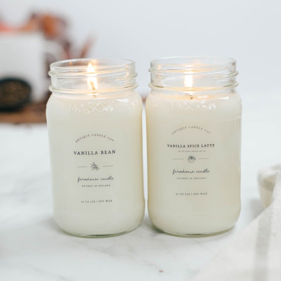 Candles Antique Candle Co | Vanilla Bean & Vanilla Spice Latte By To Mimi'S House We Go Bundle