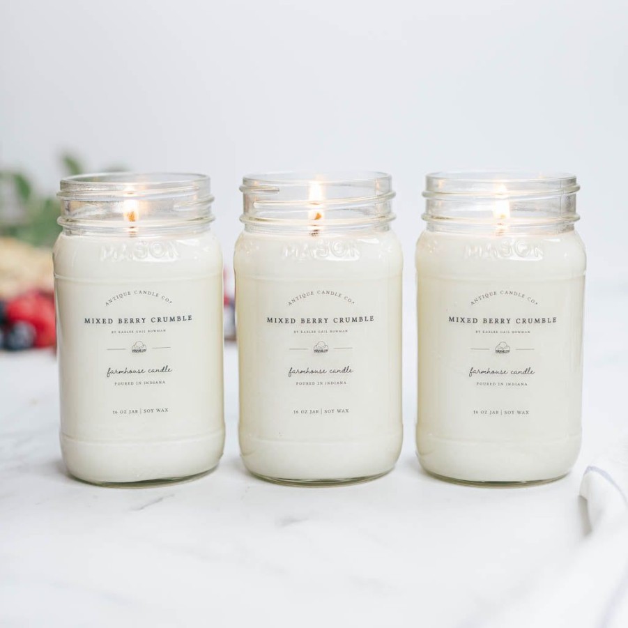 Candles Antique Candle Co | Mixed Berry Crumble By Karlee Gail Bowman Bundle Of Three