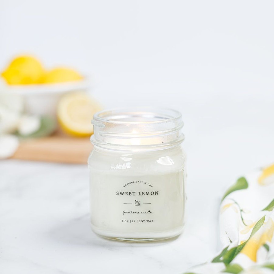 Candles Antique Candle Co | Sweet Lemon 8 Oz Candle