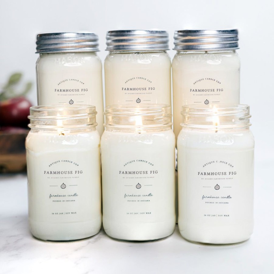 Candles Antique Candle Co | Farmhouse Fig By Modern Farmhouse Family Bundle Of Six