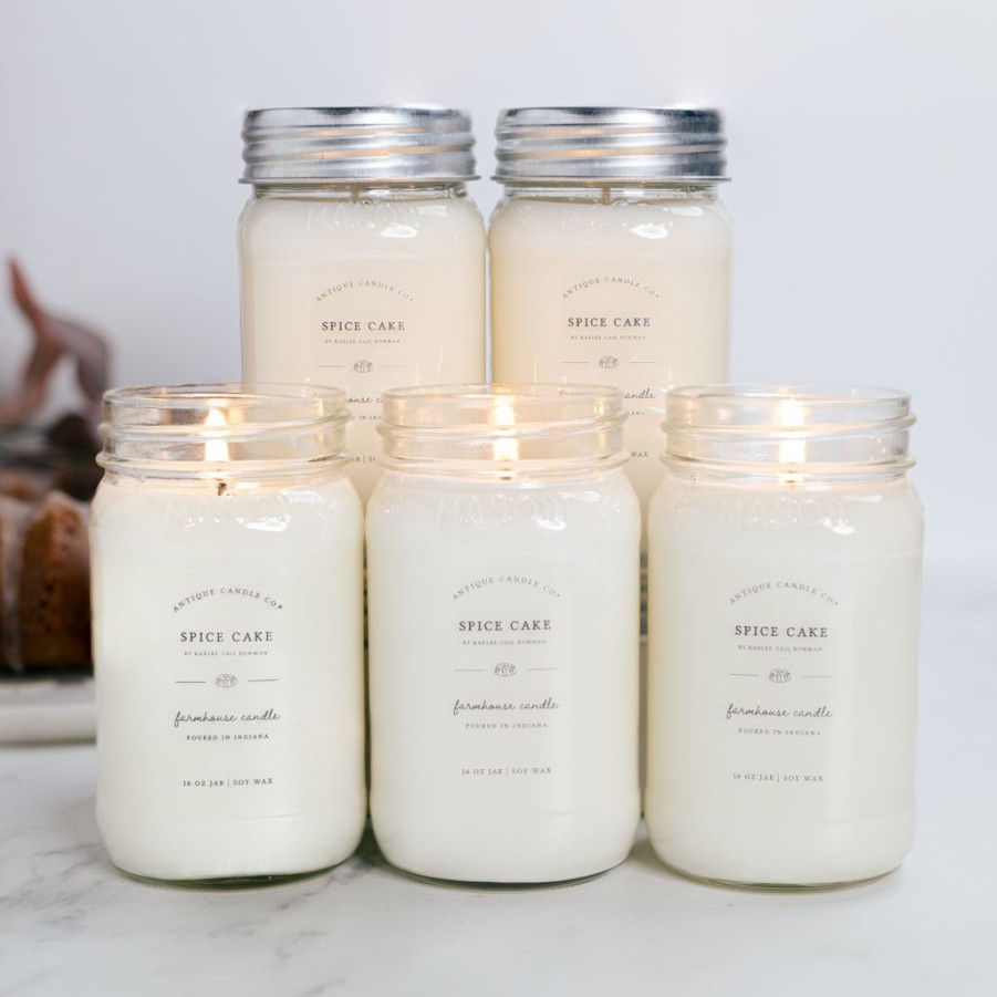 Candles Antique Candle Co | Spice Cake By Karlee Gail Bowman Bundle Of Five