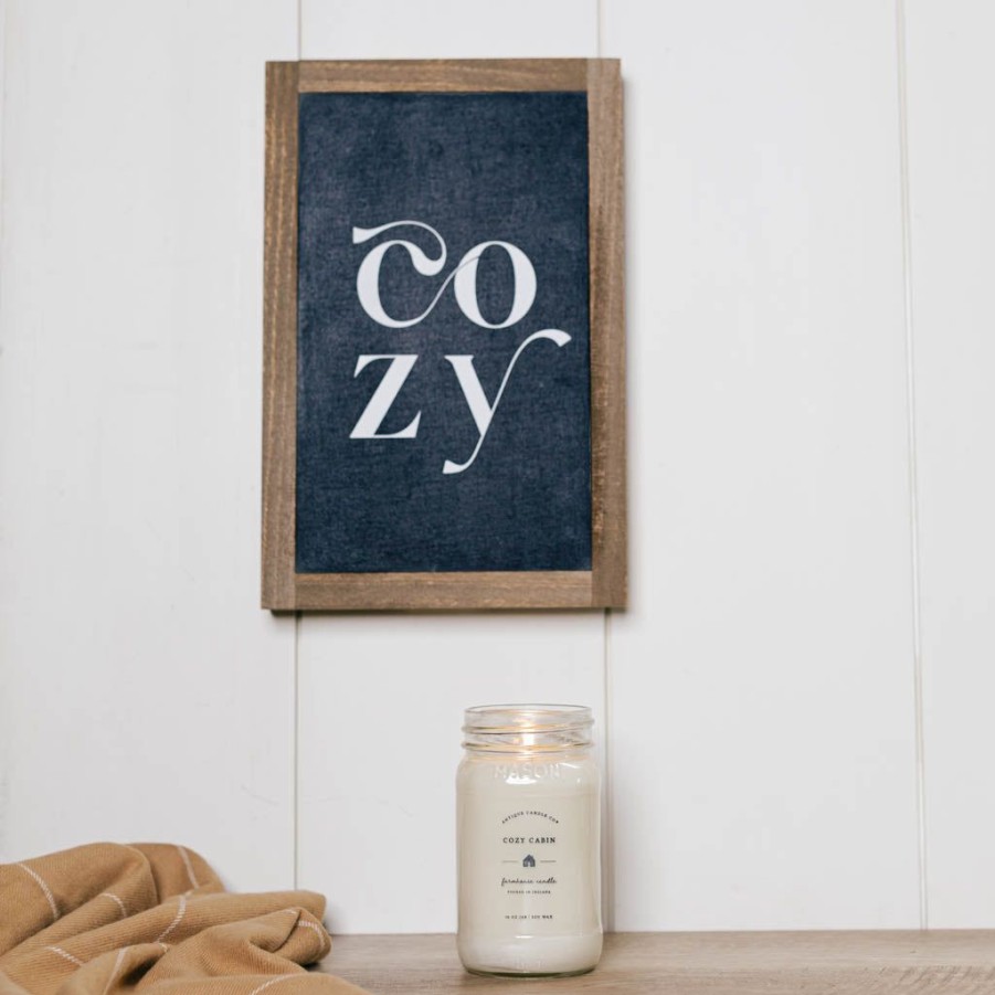 Accessories Antique Candle Co | Cozy Sign & Candle Bundle