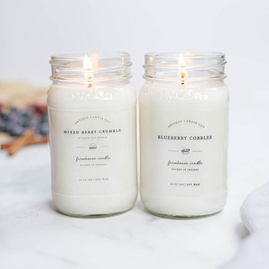 Candles Antique Candle Co | Mixed Berry Crumble By Karlee Gail Bowman & Blueberry Cobbler Bundle