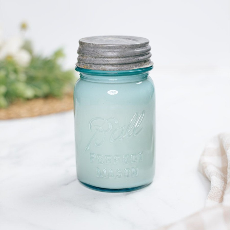 Candles Antique Candle Co | Vintage Blue Jar Candle