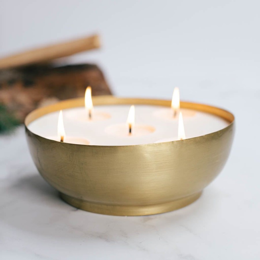 Candles Antique Candle Co | Fireside Brass Candle