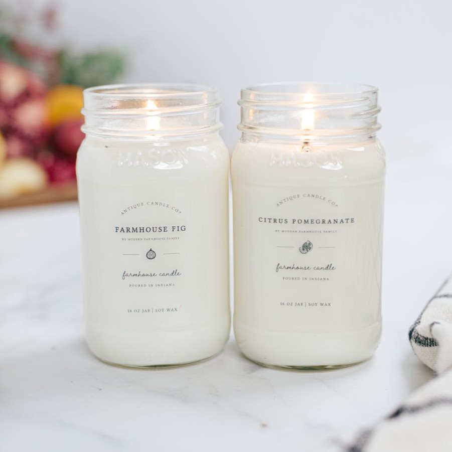 Candles Antique Candle Co | Farmhouse Fig & Citrus Pomegranate By Modern Farmhouse Family Bundle